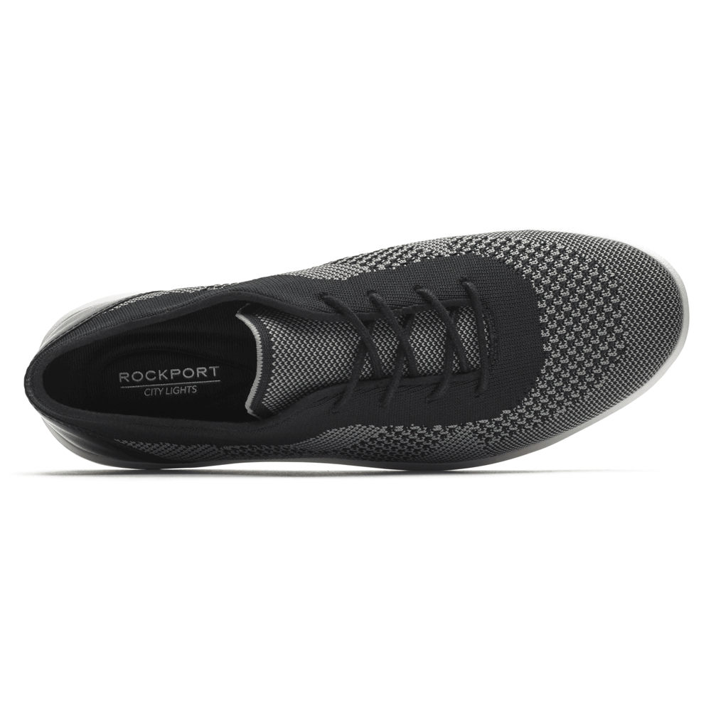 Rockport Joggesko Dame Svart - Ayva Washable Strikke Tie - YASP81546